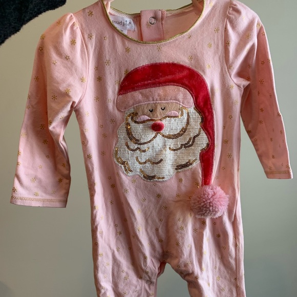 MUDPIE Santa Romper - Picture 3 of 4